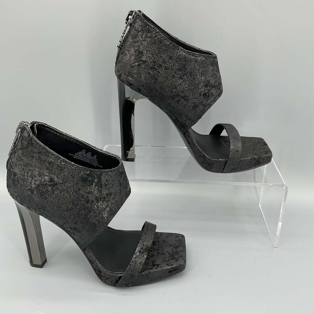 NEW DKNY Women’s Dava Ankle Cuff Platform Sandals Black Size 5M